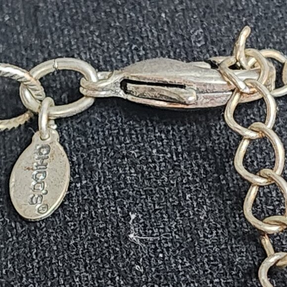 Chico's Vintage Chunky Lime and Silver Tone Beaded 39" Necklace with 5" Extender - Picture 11 of 16